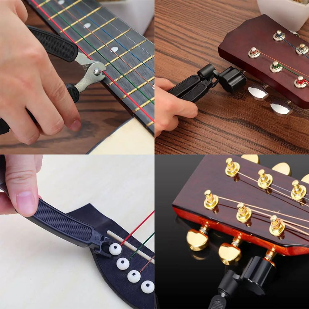 String Electric Guitar Multifunctional String Change Guitar Top String Pin Remover Winder, Winder, Tuner, Nipper, 3-in-1 Tool, Tool, Tool,
