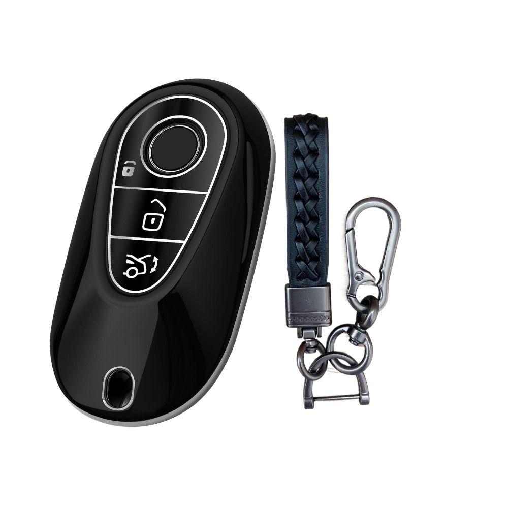 

Автомобильный кожаный брелок с 3 кнопками, совместимый с S-классом G-классом E-класса 2020-2024 годов