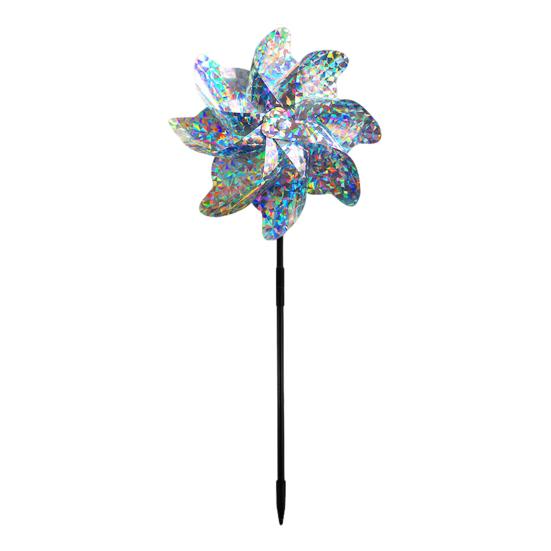 

Светоотражающий отпугиватель птиц, вертушка, легкий ветряной вертушка, садовое украшение, ветряная мельница, украшение для защиты крыши, сада, двора 1pc