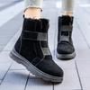 fashion New Thick Plush Warm Snow Boots Women Winter 2024 Faux Suede Platform Ankle Boots Woman Non Slip Cotton Padded Shoes Plus Size