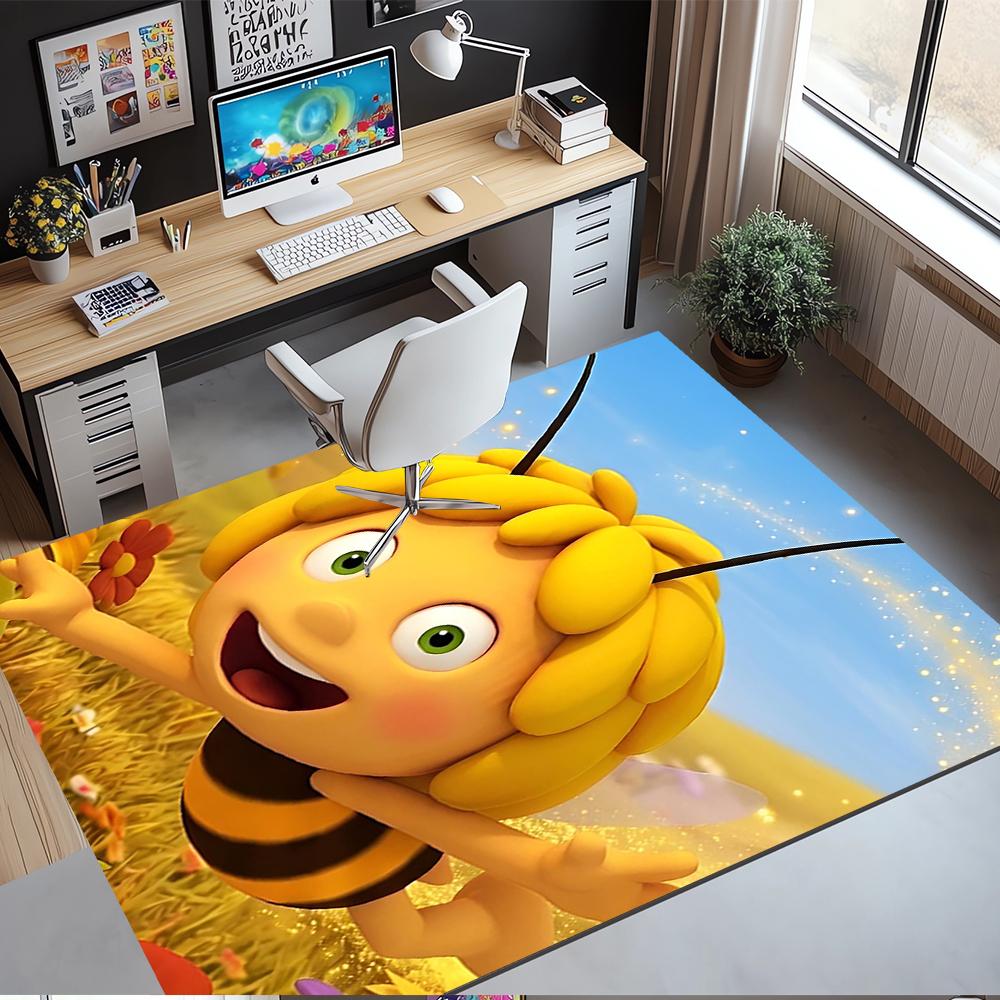 Maya the Bee Printed Carpet Rug for Office Chair Living Room Bedroom Kitchen Room Decor Gifts