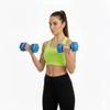 2x2.5 Kg Hexagonal Dumbbells for Fitness Exercises, Weights, Set of 2, Blue