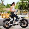 Ttgo F6 Folding Electric Bike 250W Motor 36V20Ah Lithium Battery Hydraulic Brake EBike Max Range 100km Off-Road Electric Bicycle