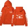 Tokyo Revengers Team Walhalla Double-sided Hoodie, Wing Logo Long Sleeve Pullover Sweatshirt Unisex Anime Hoodie with Japanese Sleeve Print