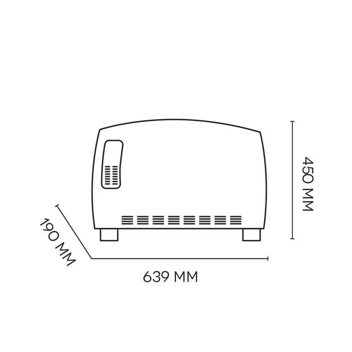 Convecteur Électrique - Argoclima - Jazz - 2000W - Turbo - 3 Modes De Chauffage