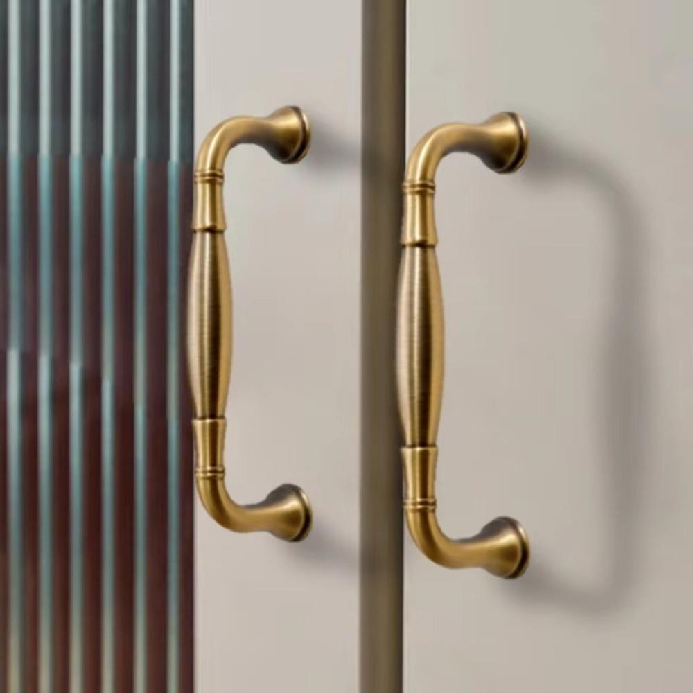 Zinc Alloy Cabinet Door Handles Antique Bronze Wardrobe Door Handles Furniture Hardware