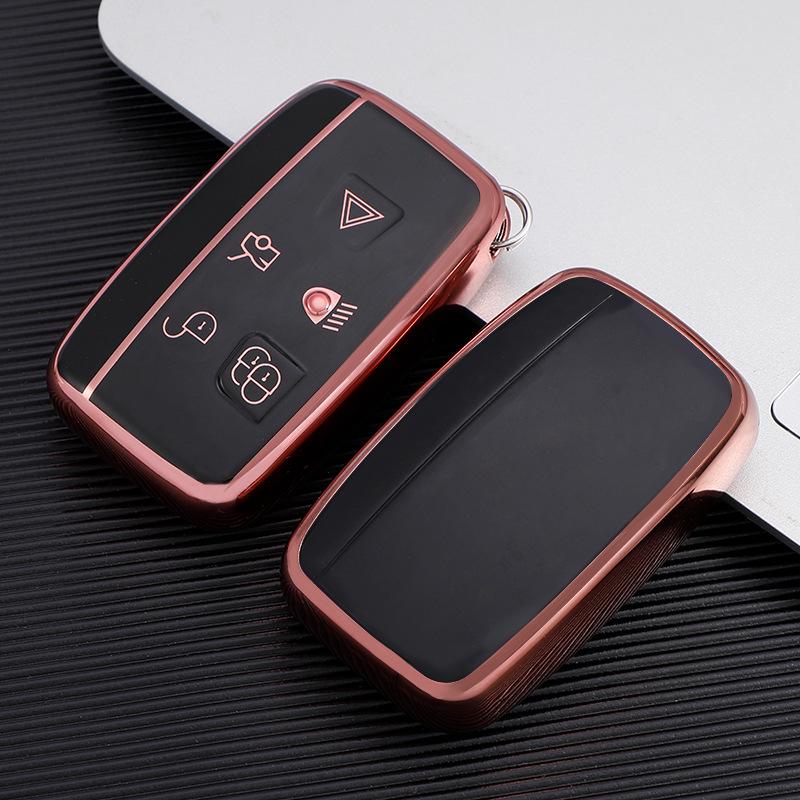 

Land Rover & Jaguar Series Key Case: Defender, Discovery, Freelander, Range Rover Sport - Full Wrap Protection. рожевий
