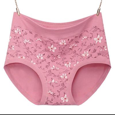 Slip de damă din bumbac pur, cu talie mijlocie, antibacteriene, respirabil - Control burtă, Crotch complet din bumbac, Mărime Plus, stil clasic