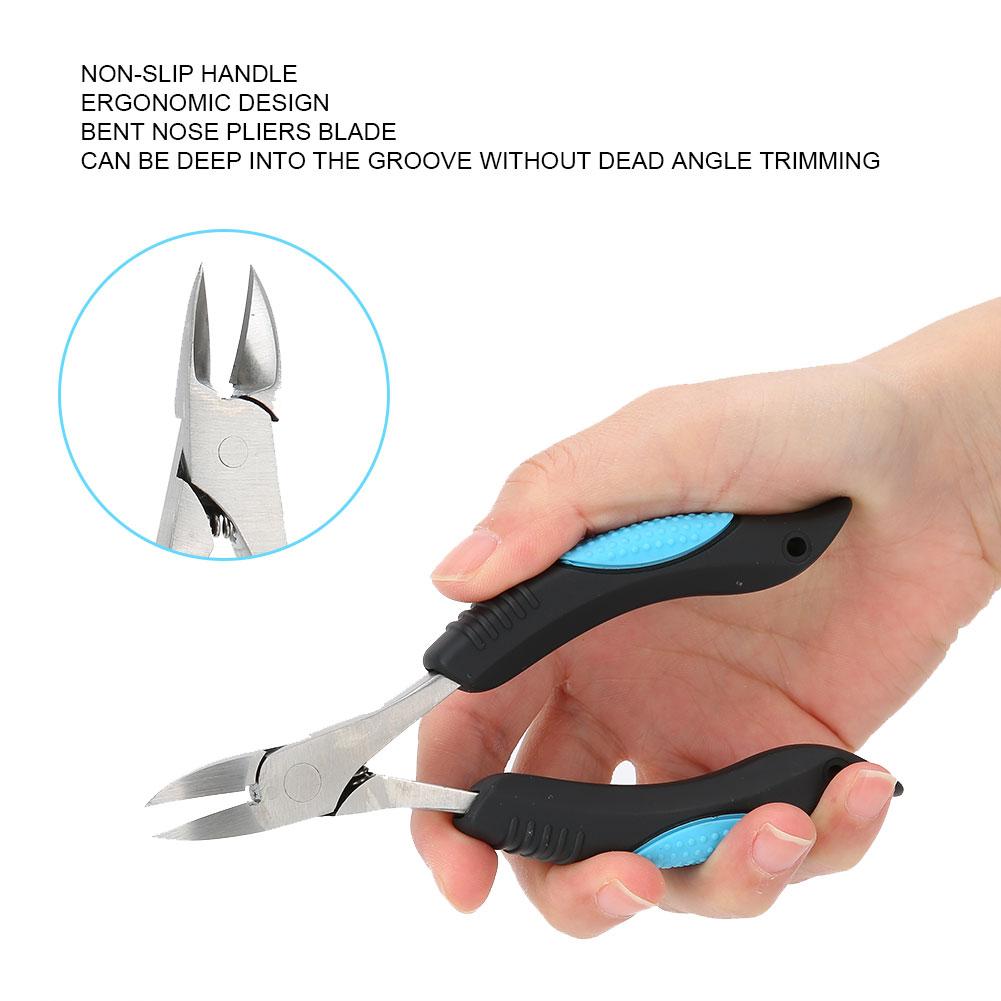 Ingrown Toe Nail Clippers Fingernail Toenail Cuticle Scissors Pedicure Cutter Tool