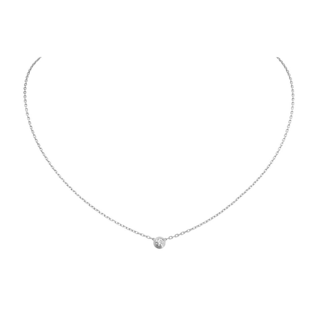 Cartier Collier DAmour Diamant Délicat Multicouche Or Blanc 18K Collier Unisexe B7215900