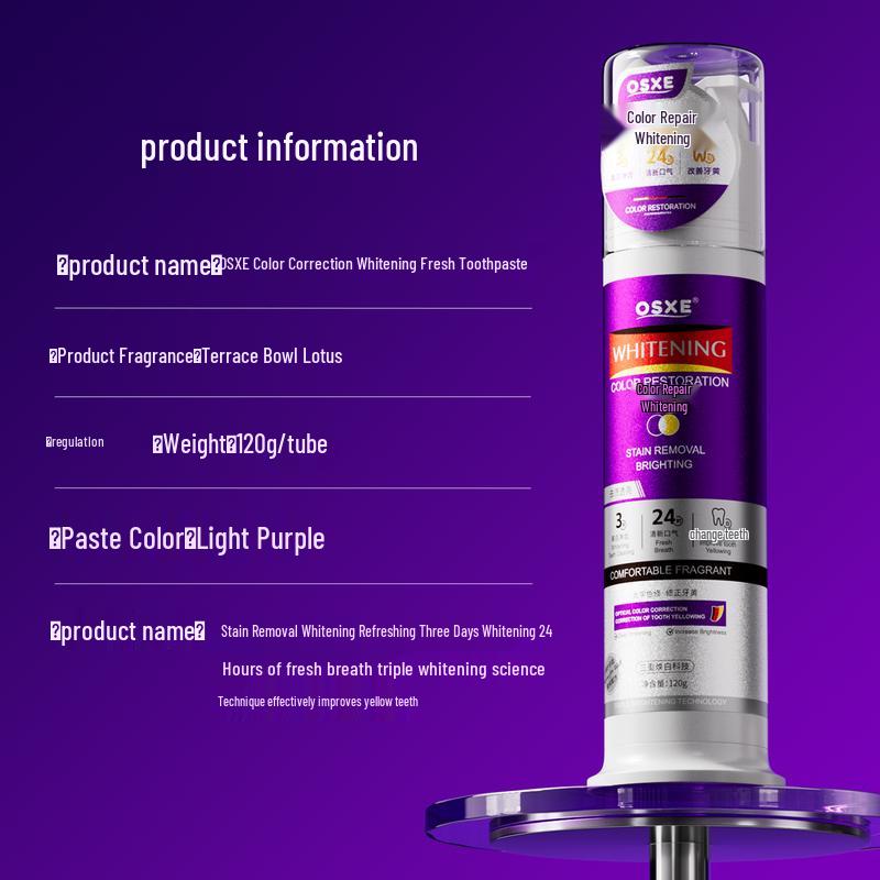 OSXE Color Correcting Whitening Toothpaste