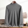 Autumn And Winter Men'S Pure Cashmere Long-Sleeved Semi-Turtleneck Loose Versatile Cashmere Simple Knitted Pullover