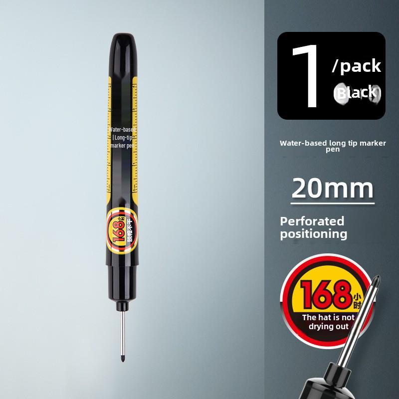 Jin Wannian 45mm Long-Head Refillable Waterproof Marker Pen for Deep Hole Woodworking and Construction.