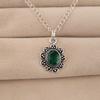 Chrome Diopside Gemstone 925 Sterling Silver Jewelry Handmade Beautiful Pendant 1.37" For Her CP-40-2