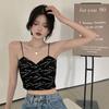 Damen Sweat T-Shirts Ärmellose Sling Tops für Mädchen Sexy Tops Tanktops Lässige Weste Rückenfrei Bedruckte T-Shirts