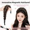 Pearl Adjustable Fishtail Braid Headband Easy Wig Headband  Suitable for Daily and Casual Wear