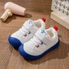 2026 Spring Kids' Breathable White Canvas Shoes - Soft Sole, Non-slip Indoor Sneakers for Boys & Girls