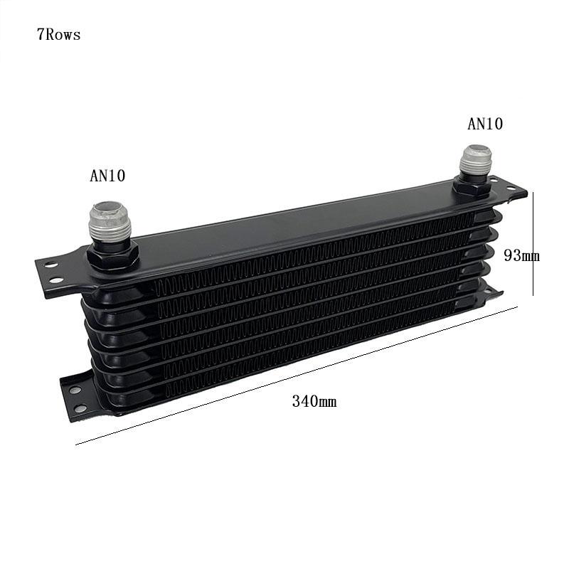 7 Electric Fan 7-15 Rows AN10 Engine Oil Cooler +Oil Filter Relocation Kit+Mount Bracket 262- 7 Rows