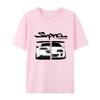 2024 Initial D Supra Tee and WoJDM Manga Print Shirt Casual Short sleeve Top Japanese Casual Sporty T-shirt