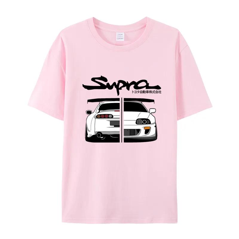 2024 Initial D Supra Tee and WoJDM Manga Print Shirt Casual Short sleeve Top Japanese Casual Sporty T-shirt
