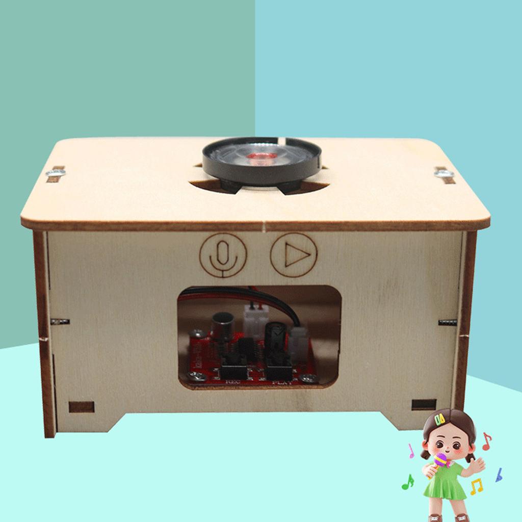 Wood Record Player Puzzle DIY Educational Science Phonograph Puzzle Model for Students
