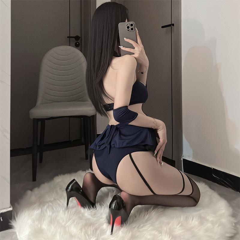 Sexy Lingerie Hot Policewoman Uniform Cosplay Stewardess Sexy Perspective Navy Seduction