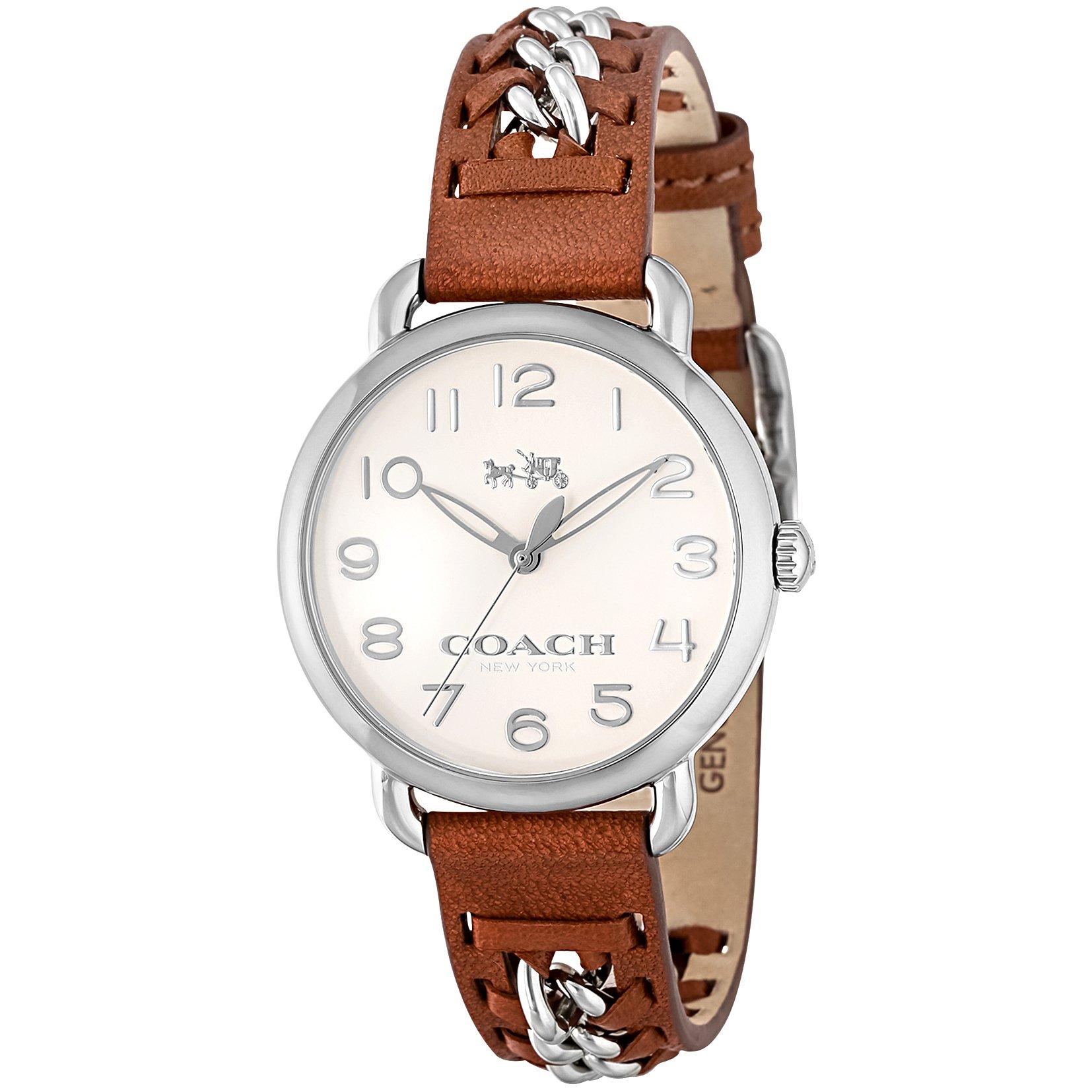

[Coach] Часы DELANCEY Ivory Dial Stainless Steel Quartz 36MM Watch 14502273 Женские коричневые [Товар]