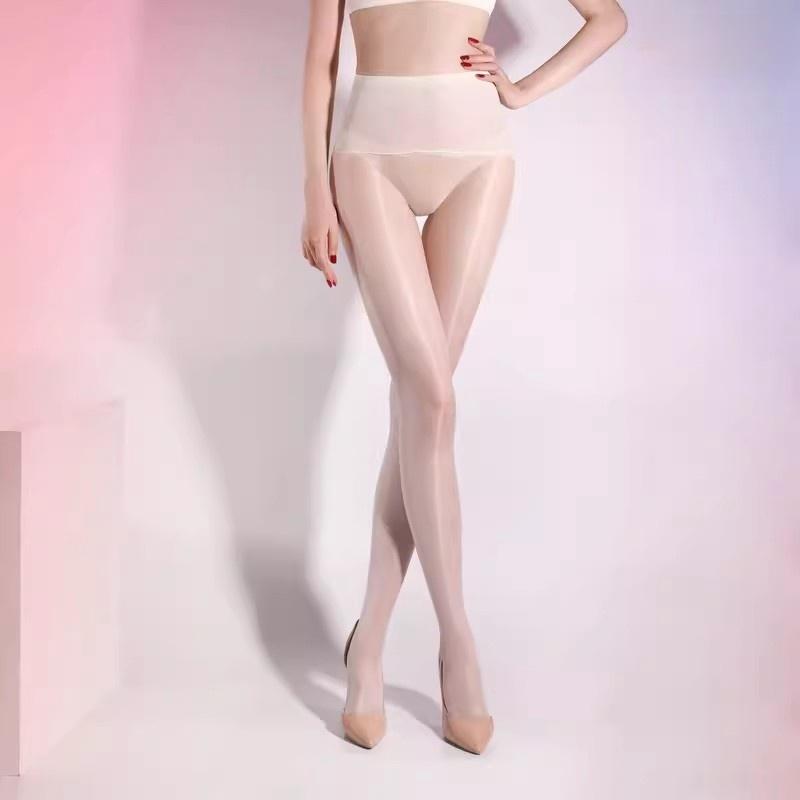 7 Colors Oil Shiny Silky Stockings 360 Seamless Tights 1D Ultra Thin Transparent Intimate Underwear Stretchy Nylon Pantyhose