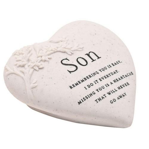 Celebrations Thoughts Of You Son Heart Plaque