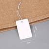 In-Stock Blank Cardboard Jewelry Tags with Elastic Rope for Clothing Accessories