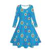 Girls' 3D Boho Floral Dress Long Sleeve Summer Spring Vacation Daily Holiday Princess Beautiful Sweet Kids 4-12 Years Casual Dress A Line Dress