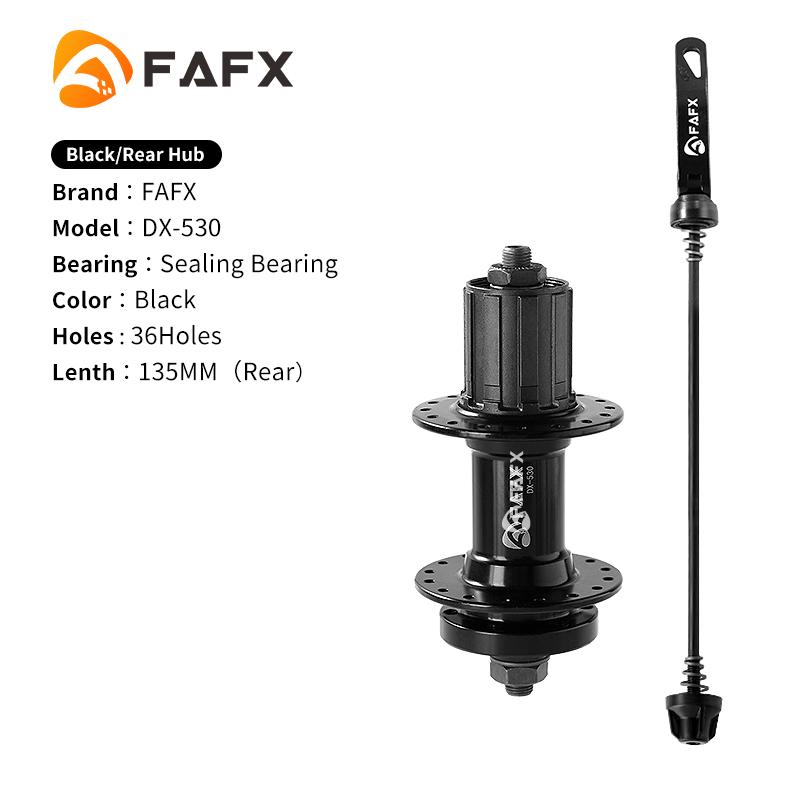 FAFX MTB Bike 32/36 Holes Sealing Bearing Hubs Compatible 7/8/9/10/11 Speed Cassette Cogs Disc Brake Alloy Hub Bicycle Parts