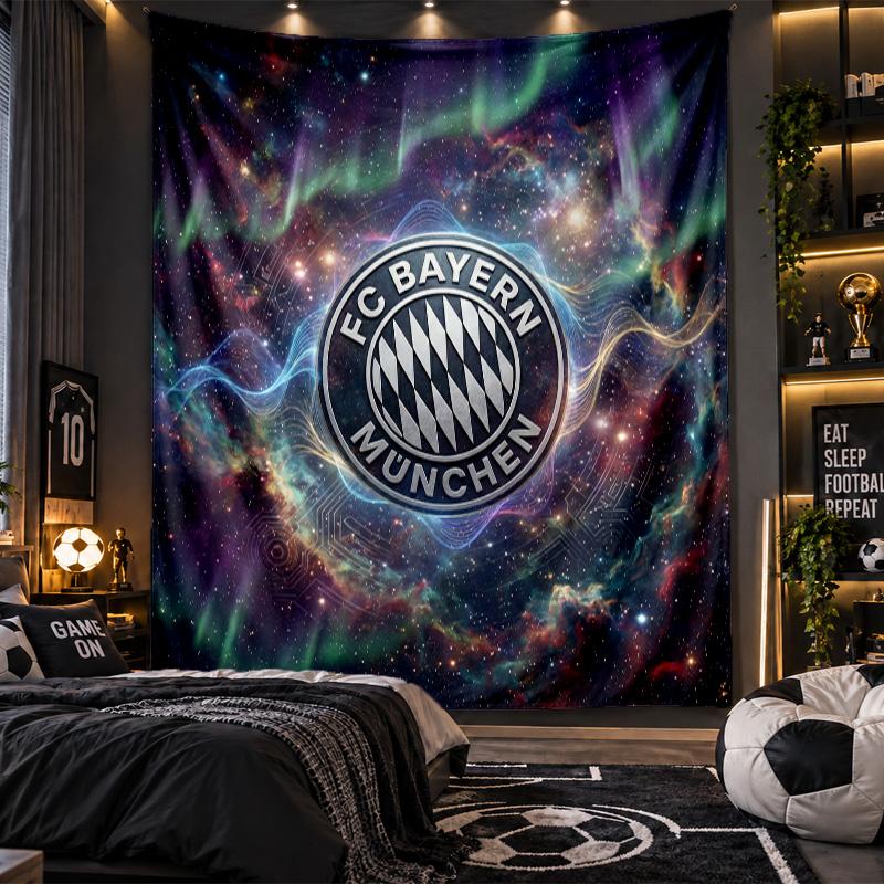 Arazzo da Appendere alla Parete Tessuto con Stampa del Bayern Monaco per Soggiorno Camera da Letto Decorazione per la Casa