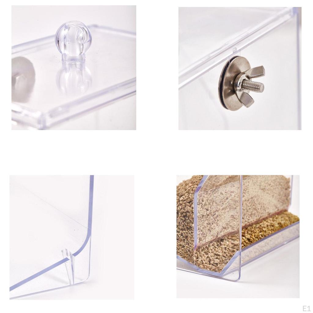 Automatic Bird Feeder Clear feed Station Lightweight 850ml Transparent Feeding for