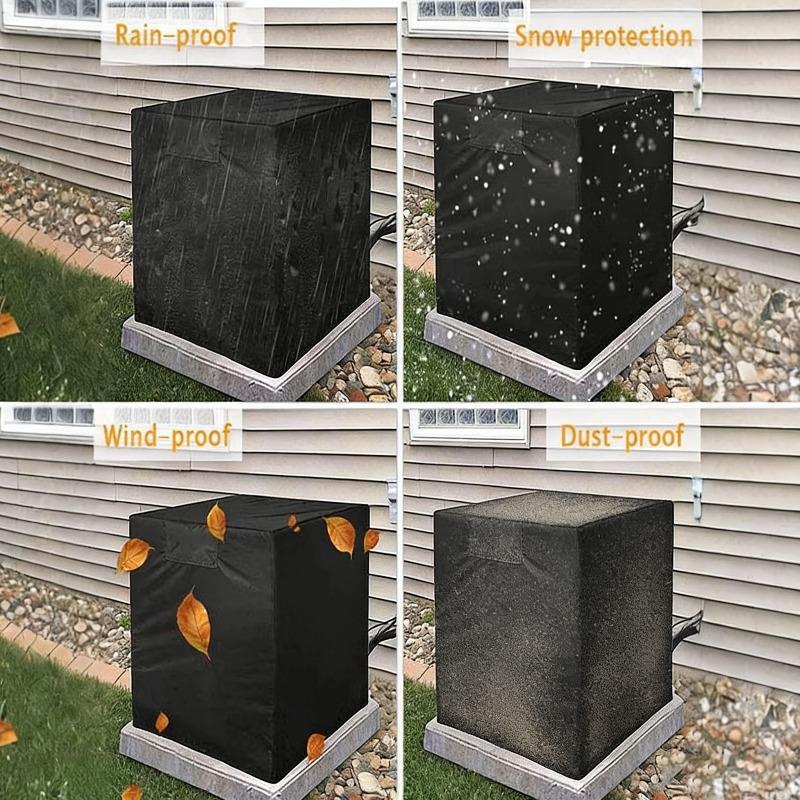 Rainproof Protective Cover for Square Vertical AC Outdoor Units - Central Air Conditioner Shield