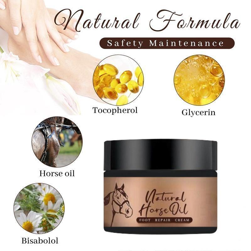 Equine Oil Foot Repair Cream Dry and Cracked Feet, Peeling, Nourishing, Moisturizing, Repairing and Anti Cracking Cream