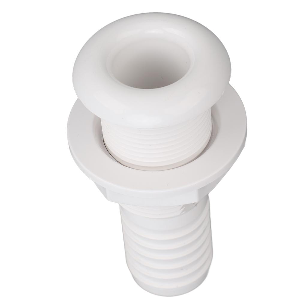 Boat Through Hull Connector 29mm Outlet Smooth Drainage Straight Drain Outlet Fittings Boat Plumbing Fittings Black