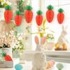 5pcs Vivid Paper Honeycomb Hanging Lantern Handmade Carrot Honeycomb Ornament  Holiday