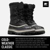 Sorel Caribou Waterproof and Cold Weather Leather Snow NM1000 Size 28cm Men's Boots, Black, (Used)