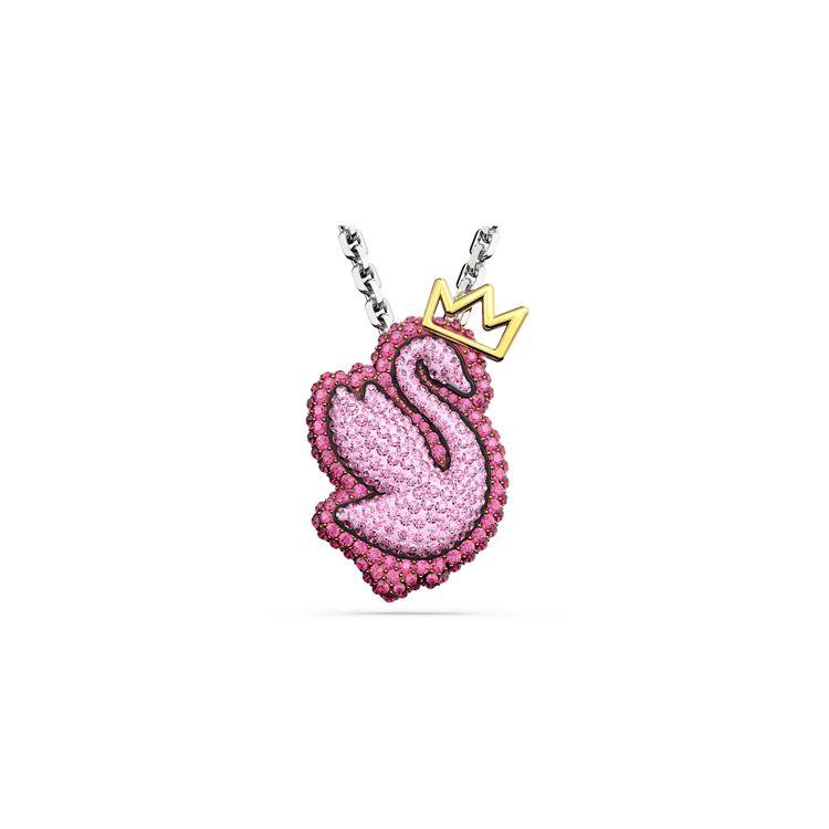 

Swarovski Swan Rhodium Plated Pendant Women jewelry 5649195 Box (Random Color)
