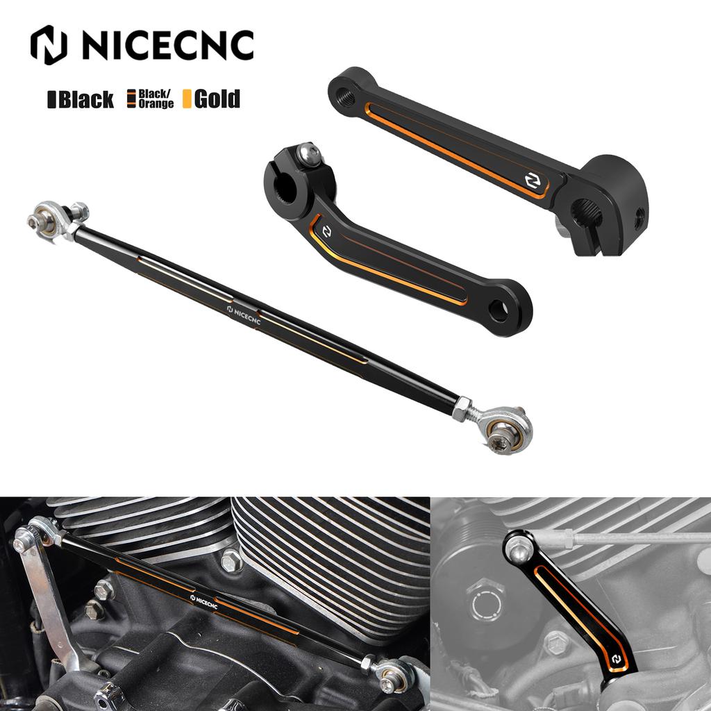 NICECNC Gear Shift Linkage Rod Inner Shifter Arms For 2017-2022 Harley Road King FLHR Street Glide FLHX Ultra Limited FLHTK