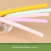 Silicone Spoon Small Spoon with Long Handle Heat Resistant Easy To Clean Non-stick Rice Spoons Tableware Utensil Kitchen Tool