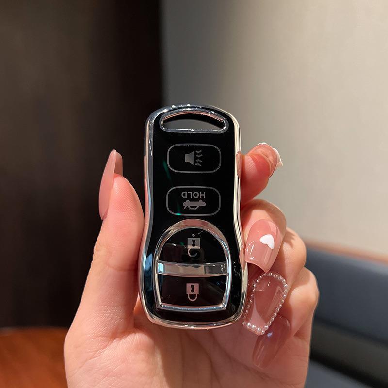 Compatible Key Fob Cover for Dongfeng Nissan Sylphy 09/12/16/18/19 Models (Classic Four-Button)