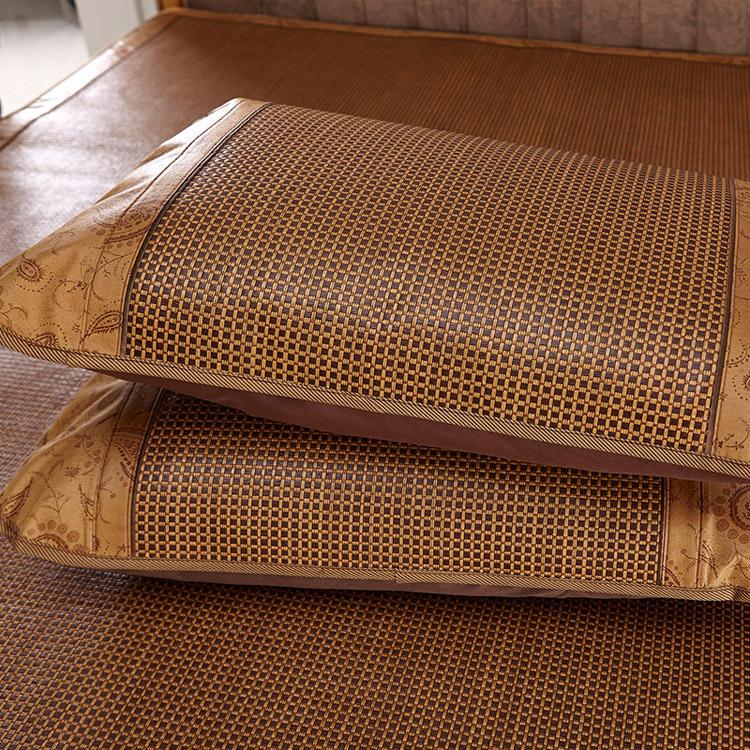 D5 Summer Cool Bamboo Rattan Pillow Cover Cushions Decorative pillows for sofa Adult Health Care 48x72cm Pillow Cover Neck Guard