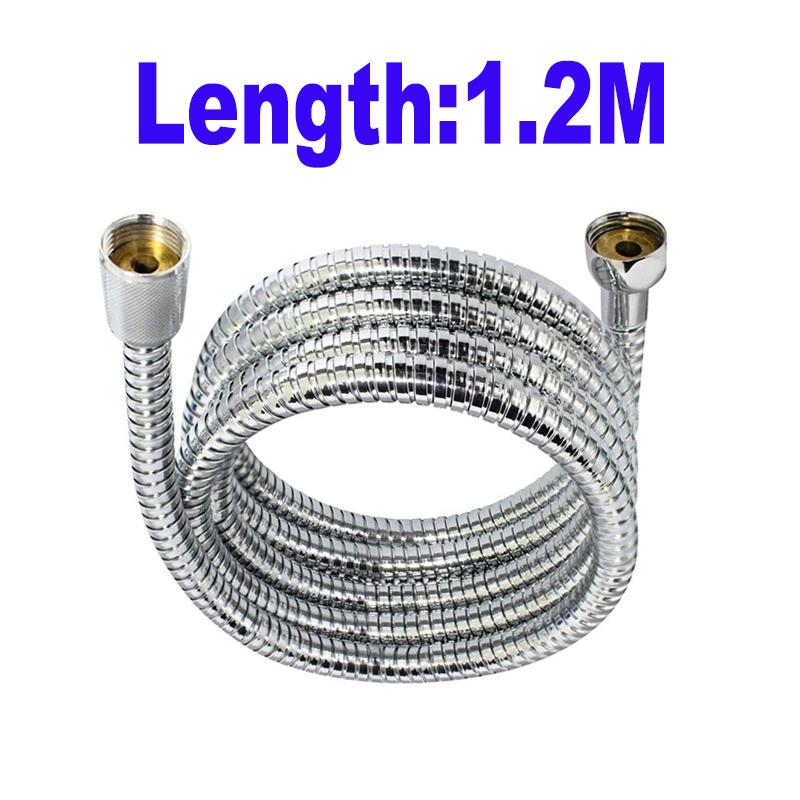 

Гибкий шланг для душа из нержавеющей стали, длинный шланг для душа для ванной комнаты, удлинитель водопроводной трубы, тянущая трубка, аксессуары для ванной комнаты