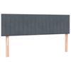 Box Spring Bed with Mattress Dark Gray 160x210 cm Velvet