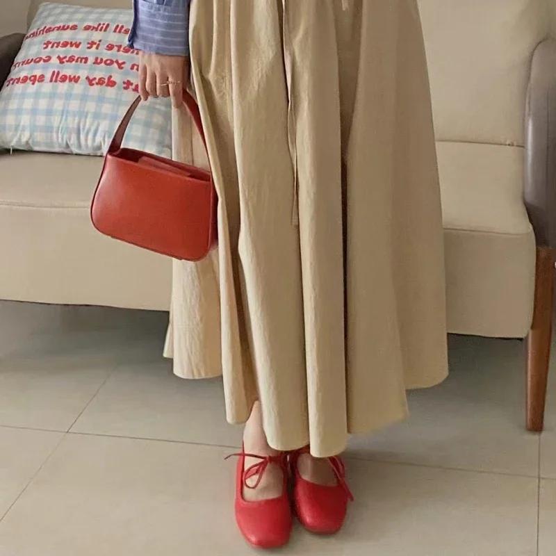 size 34-43 women real leather Shoes For casual low heels shoes classic flats shoes spring 2025 office lady Footwear