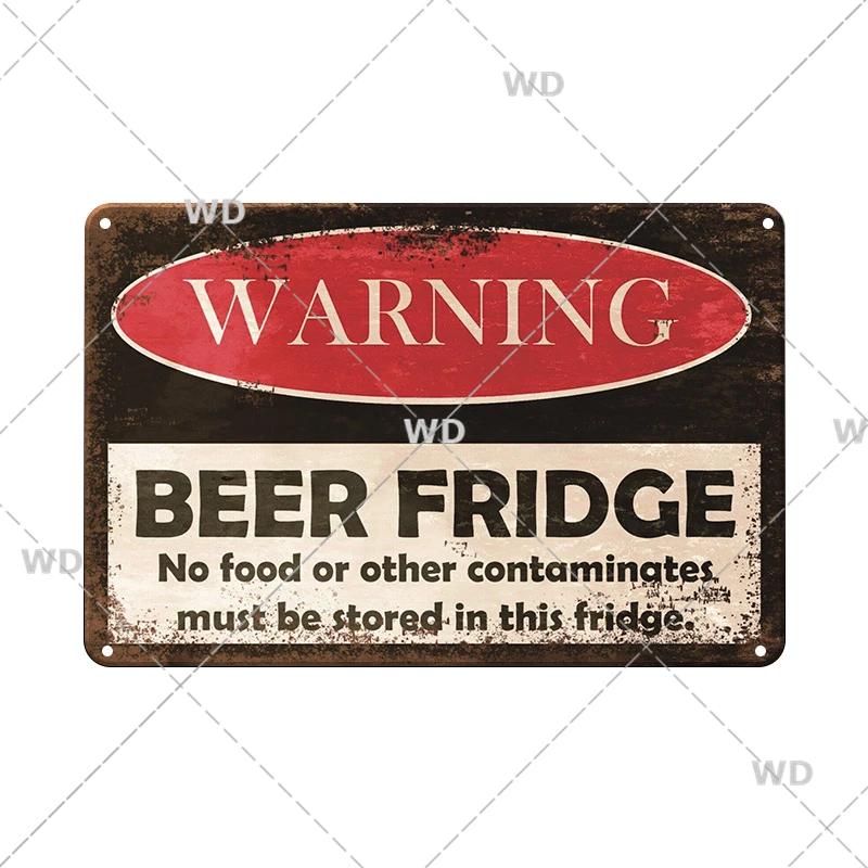 Retro Waarschuwing Metalen Bord Gevaar Vintage Plaquette Metaal Voorzichtigheid Blik Poster Metalen Plaat voor Garage Park Huis Man Cave Wanddecoratie
