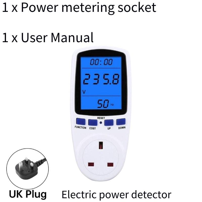 

Smart Power Measurement Socket Energy Monitoring Device For European And American Standards