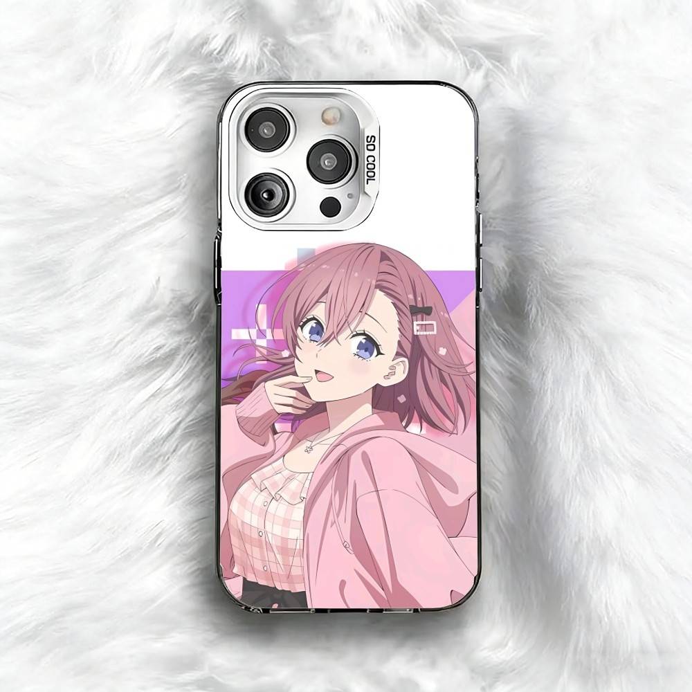 

2.5 Dimensional seduction Amano Ririsa Phone Case For iPhone 16 17 15 14 12 13 Pro Max Black Color Shockproof Cover iPhone17